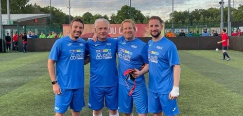 Semi finalists in the Searls Land Charity 5-a-side football